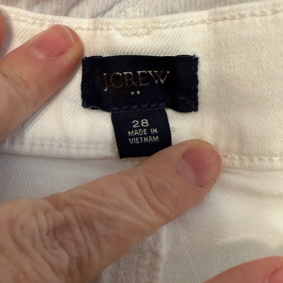 J. Crew Utility Denim Women's White Cargo Shorts NWT 28 - Picture 4 of 8